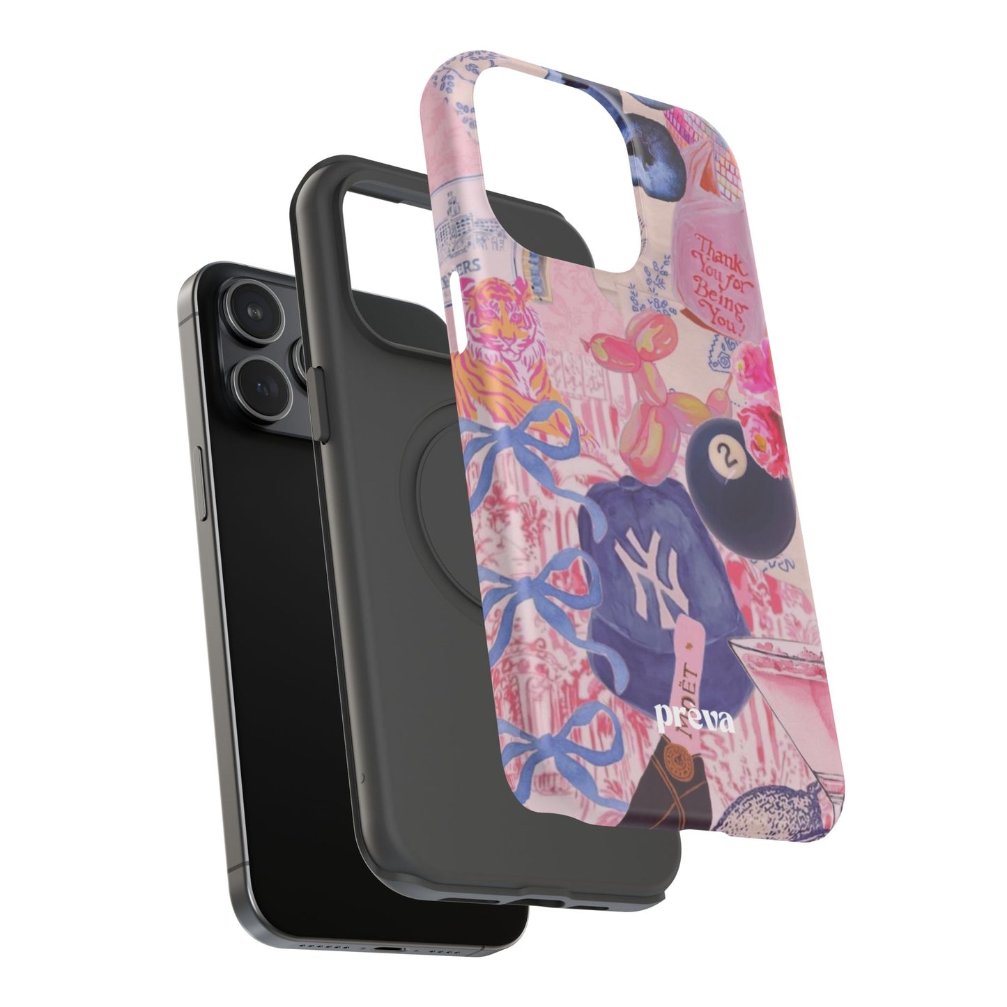 Retro 8 Ball Collage Phone Case