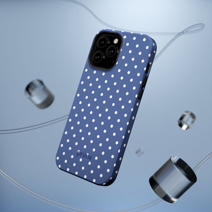 Navy Polka Dot Phone Case