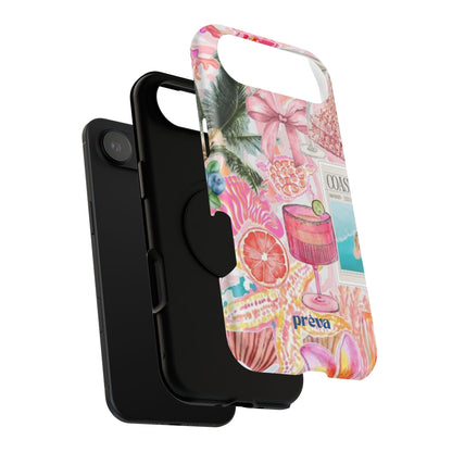 Pink Cocktail Collage Phone Case