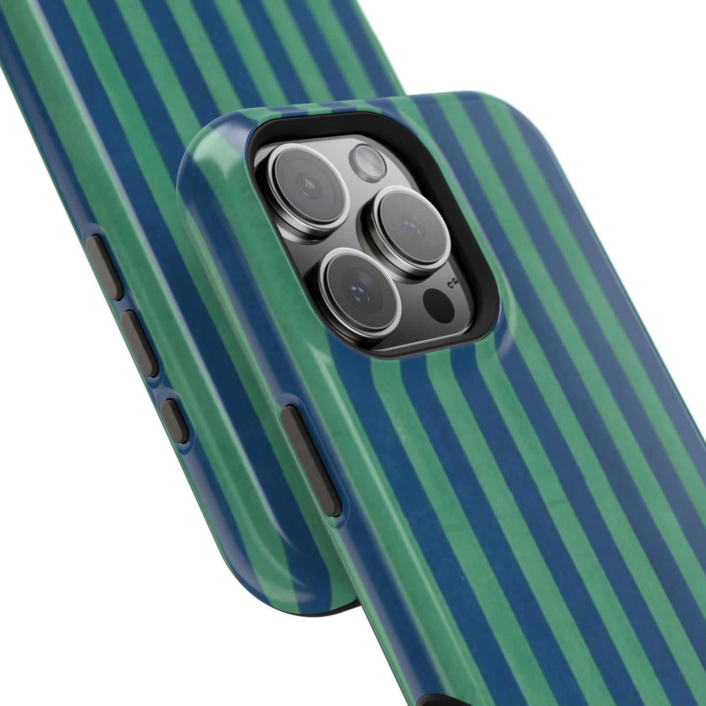 Green & Blue Stripes Phone Case