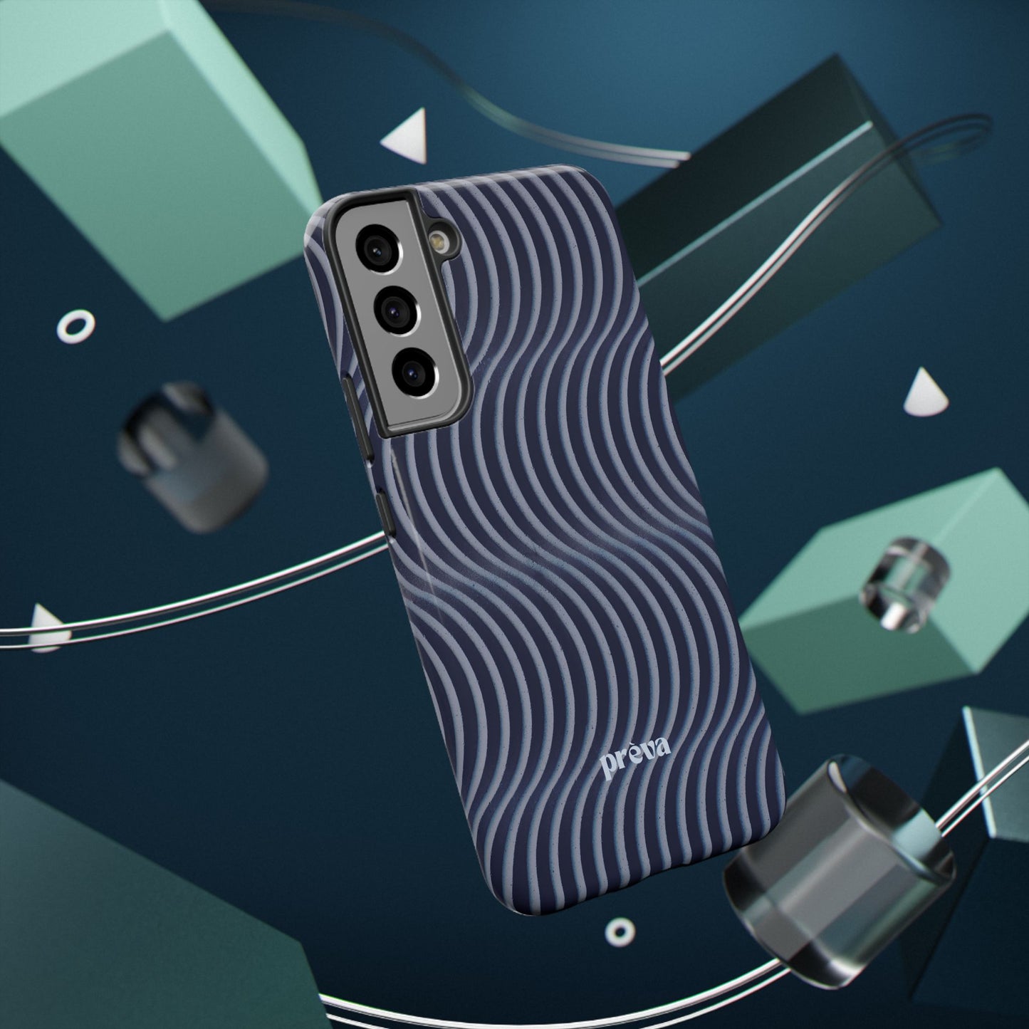 Wavy Navy Phone Case