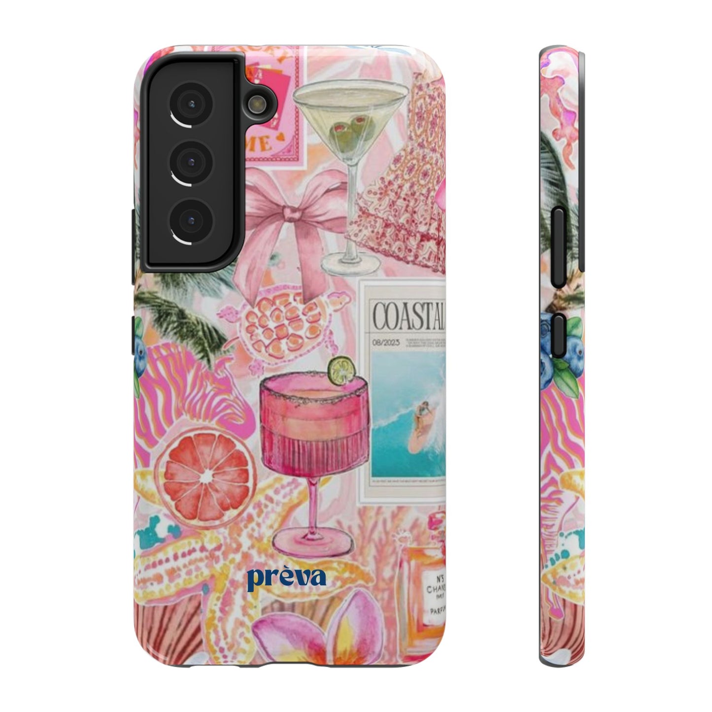 Pink Cocktail Collage Phone Case