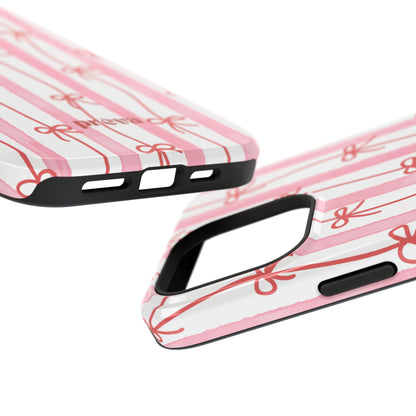 Pink Bow Chain Phone Case