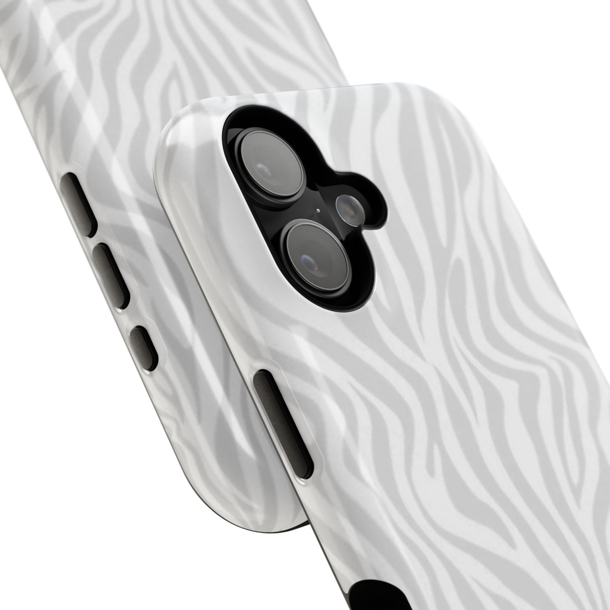 Zebra White Wave Phone Case