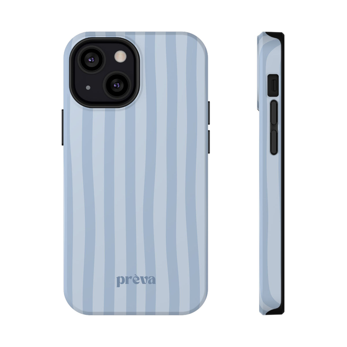 Pastel Blue Stripes Phone Case