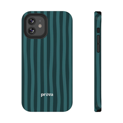 Dark Stripes Turquoise Phone Case