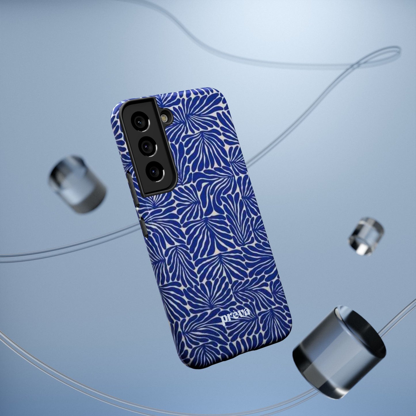 Blue Abstract Greek Phone Case