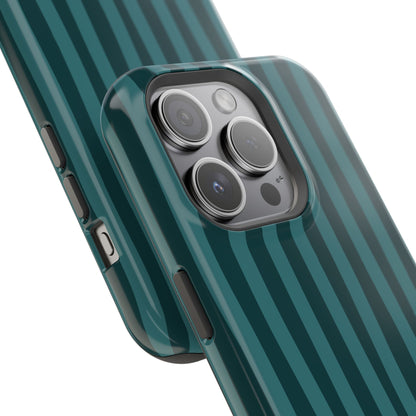 Dark Stripes Turquoise Phone Case