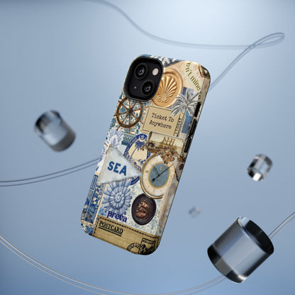 Neutral Travel Collage Phone Case