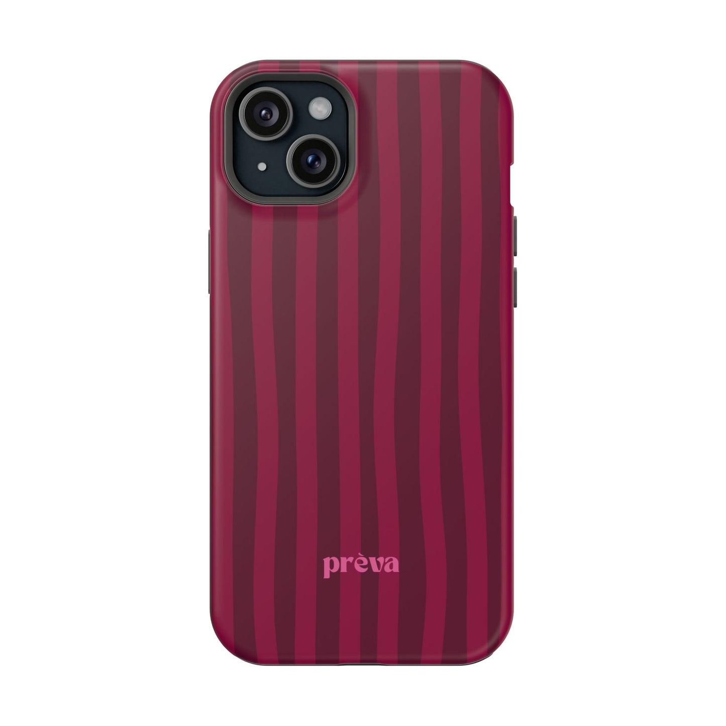 Burgandy Stripes x Ava Dudderar Phone Case