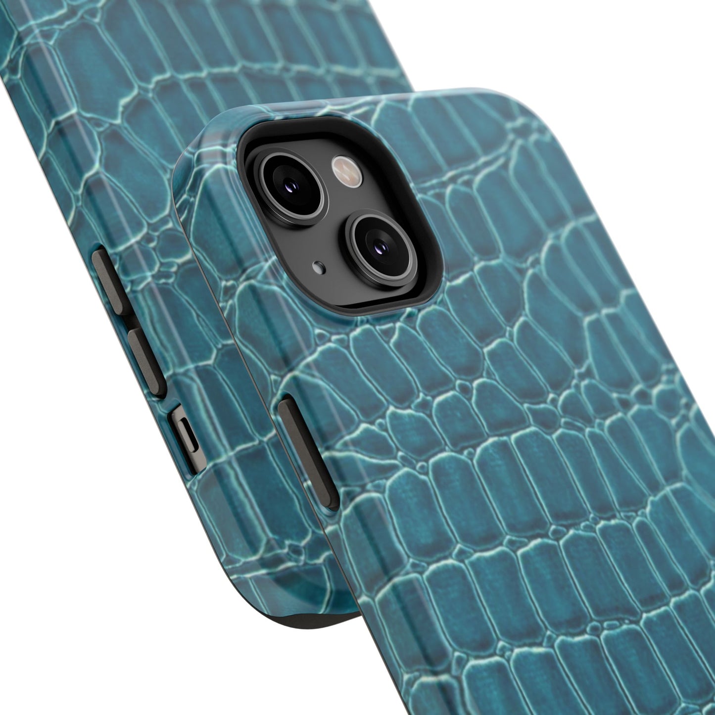 Teal Croc Phone Case