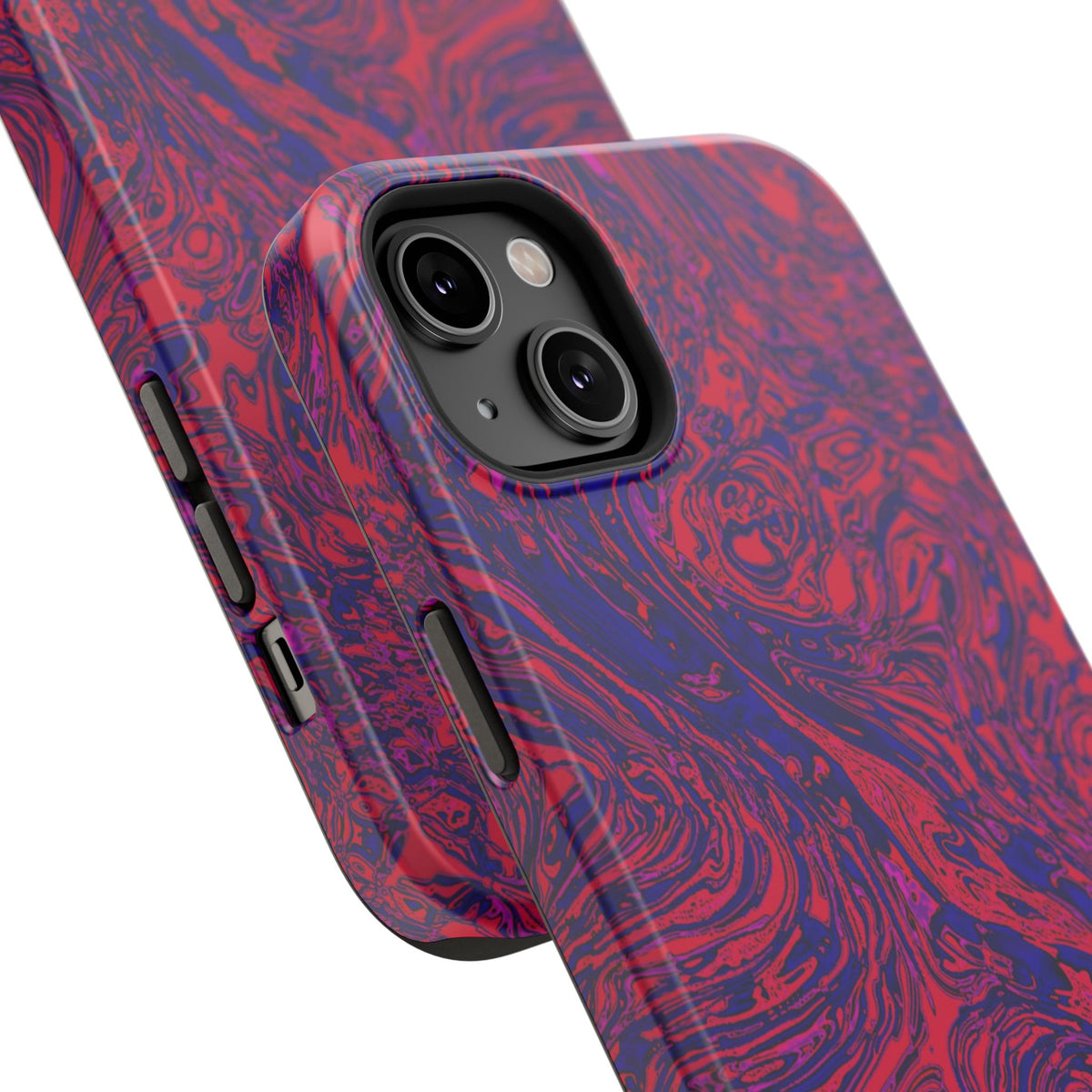 Marbled Red & Purple Impact Phone Case