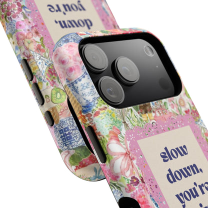 Slow Down Flowers x notsoken Phone Case