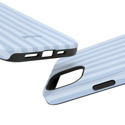Pastel Blue Stripes Phone Case