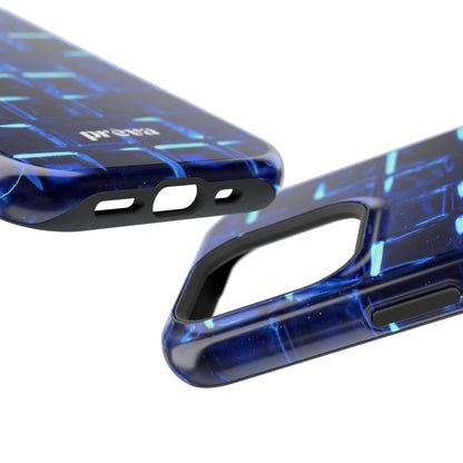 Blue Glass Tile Impact-Resistant Phone Case
