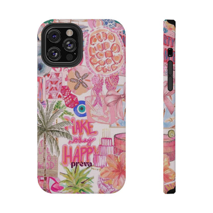 Pink Tropical Collage Phone Case