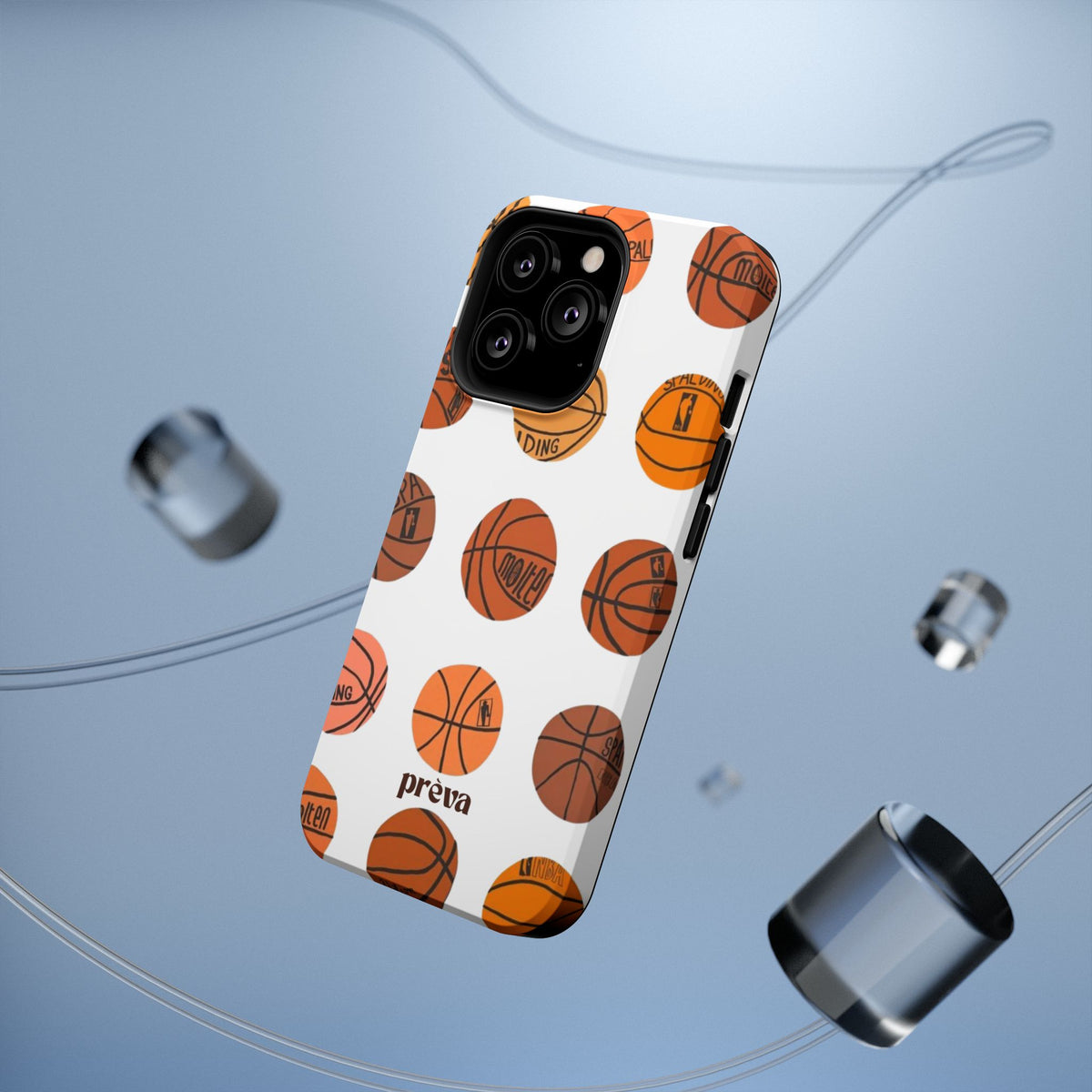White Basketball Phone Case