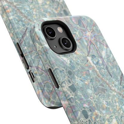Marbled Seafoam Impact-Resistant Phone Case