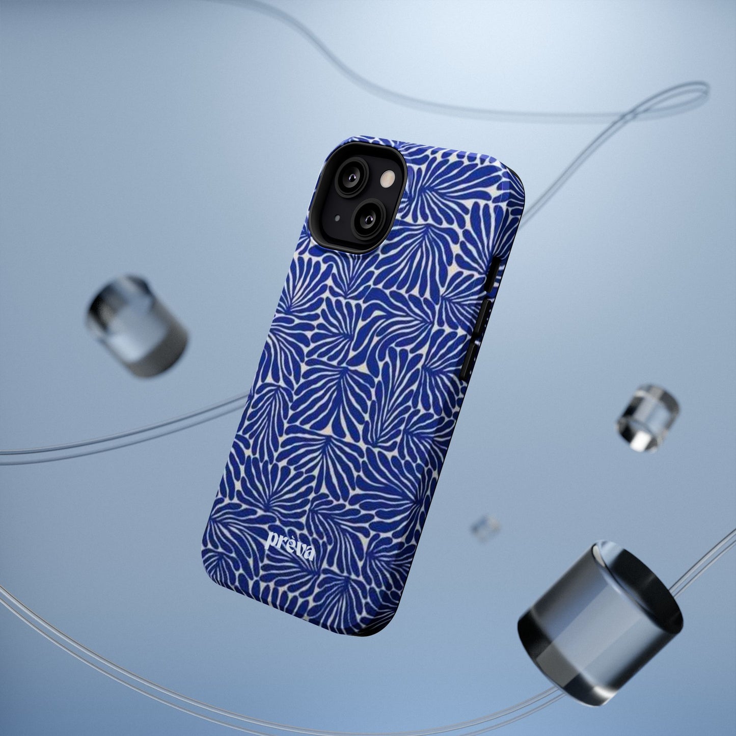 Blue Abstract Greek Phone Case