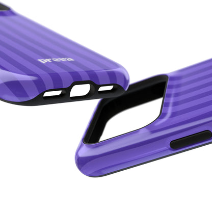 Dark Purple Stripes Phone Case