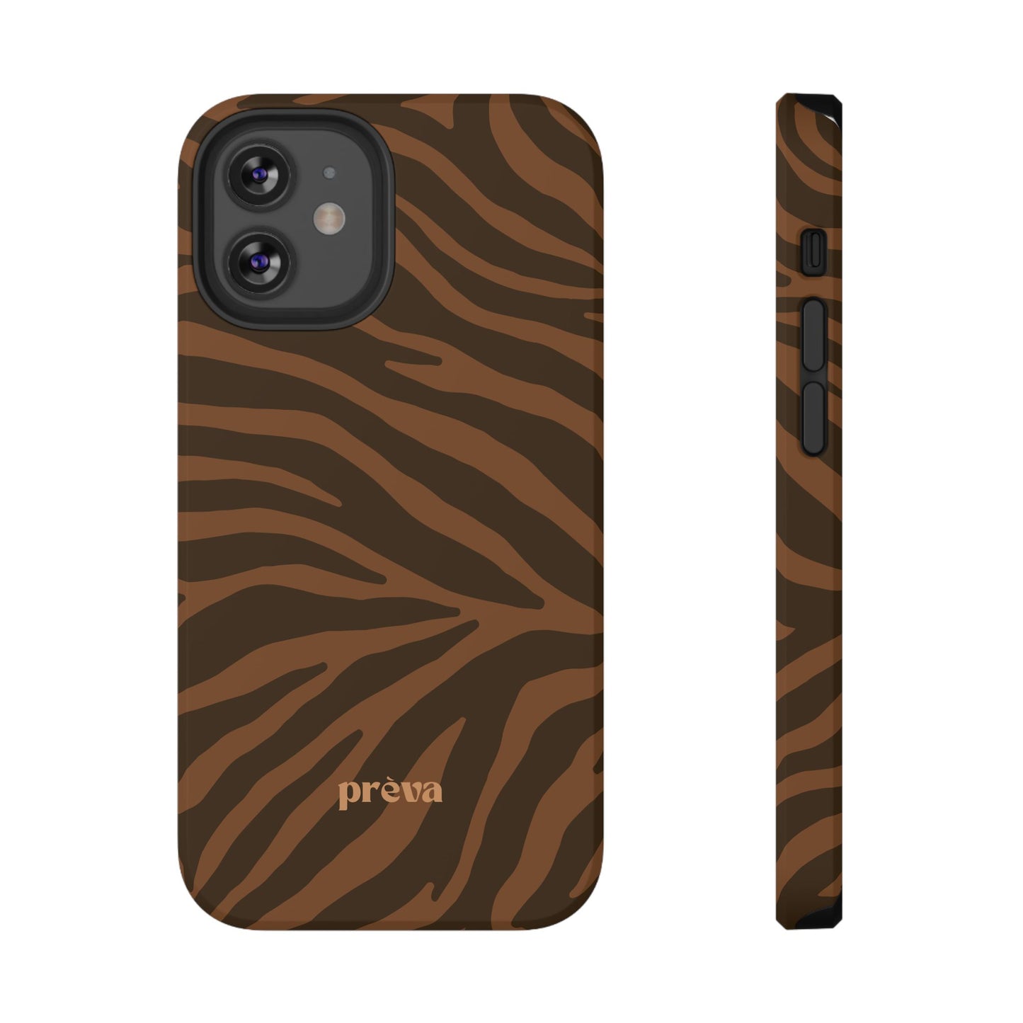 Brown Tiger Stripe Phone Case