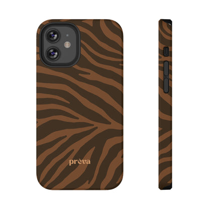 Brown Tiger Stripe Phone Case