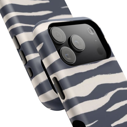 Navy & Cream Zebra Phone Case