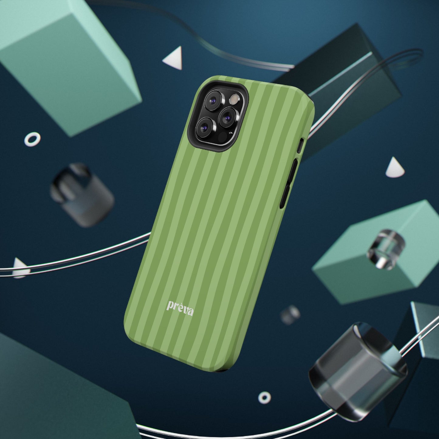 Light Green Stripes Phone Case