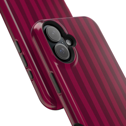 Burgandy Stripes x Ava Dudderar Phone Case