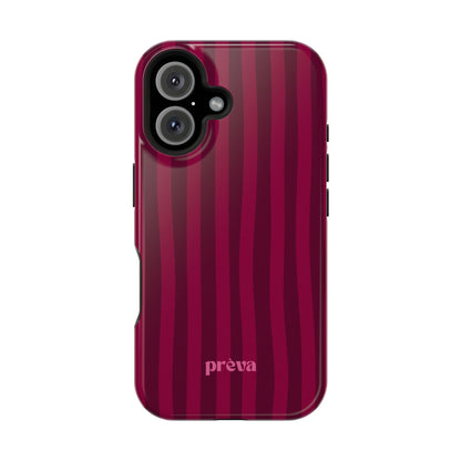 Burgandy Stripes x Ava Dudderar Phone Case