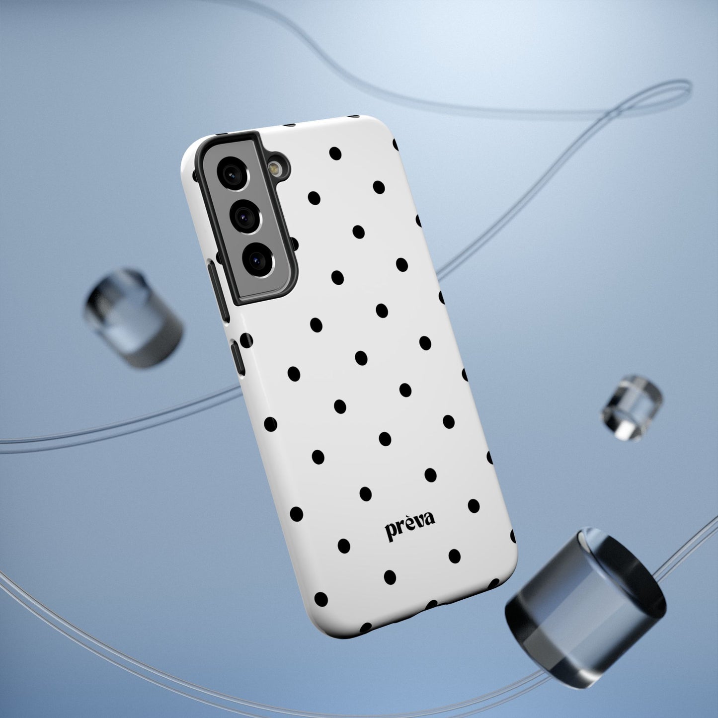 B&W polka dots Phone Case