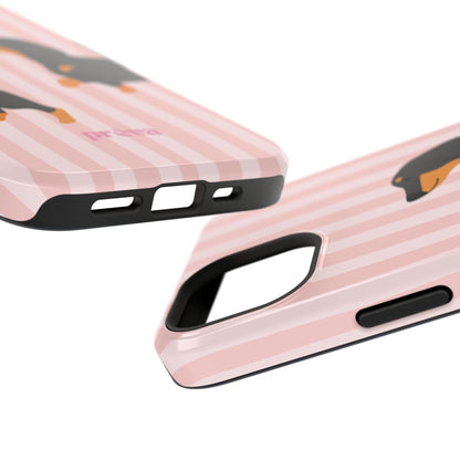 Dachshund Pink Stripes