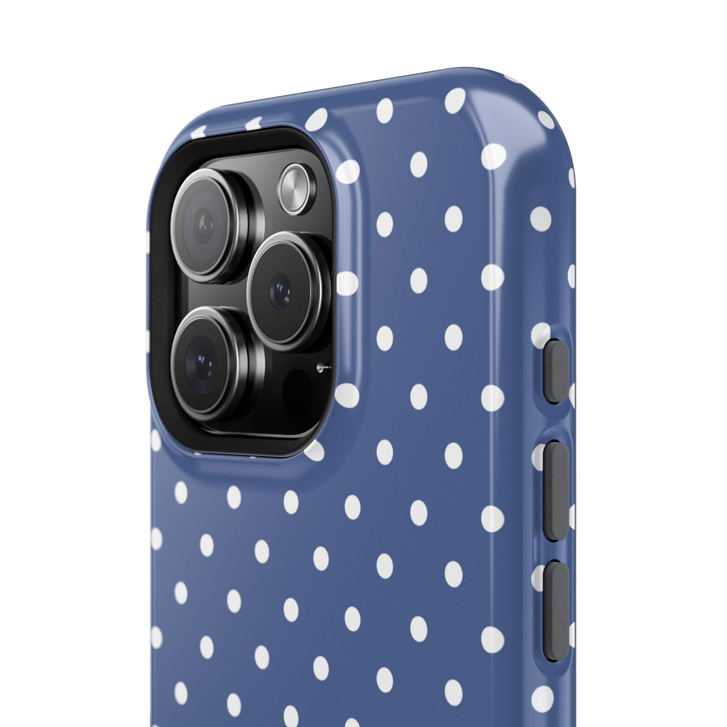 Navy Polka Dot Phone Case