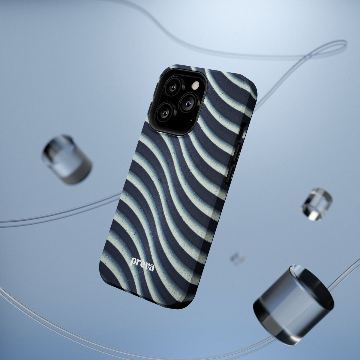 Navy Waves Phone Case