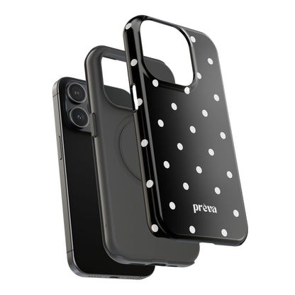 Black with White Polka Dots Phone Case