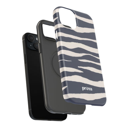 Navy & Cream Zebra Phone Case
