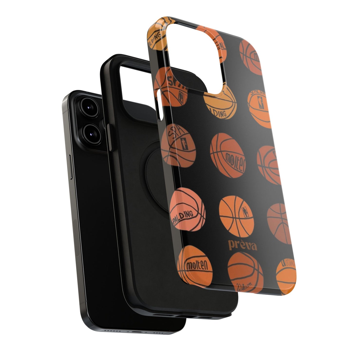 Black Basketball Phone Case