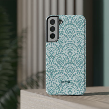 Aqua Lace Pattern Phone Case