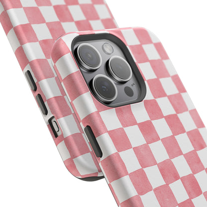 Pink Checkers Phone Case