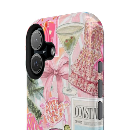 Pink Cocktail Collage Phone Case