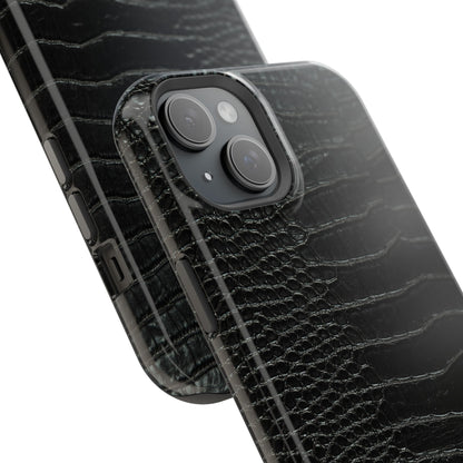 Black Croc Phone Case