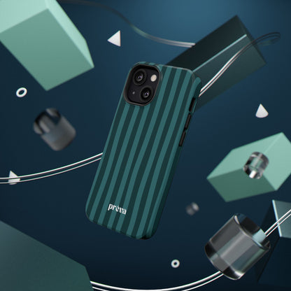 Dark Stripes Turquoise Phone Case