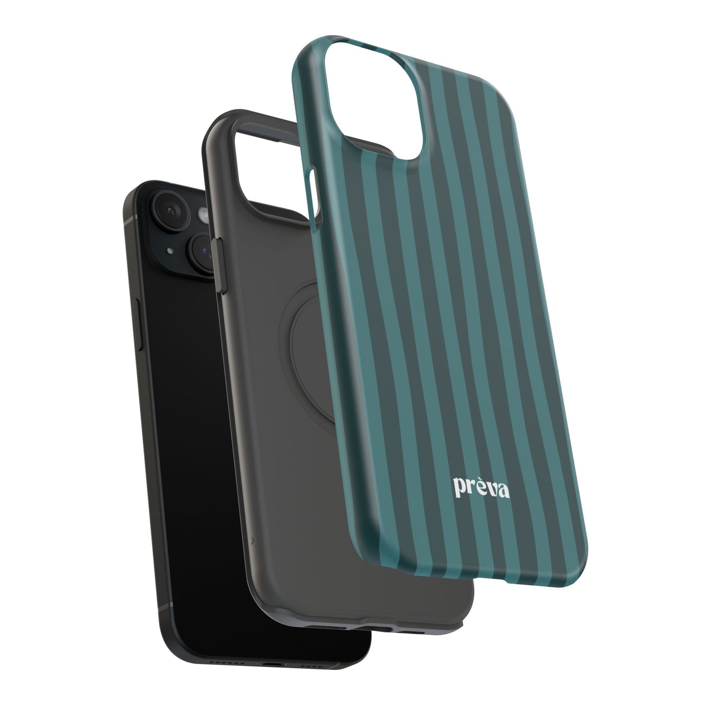 Dark Stripes Turquoise Phone Case