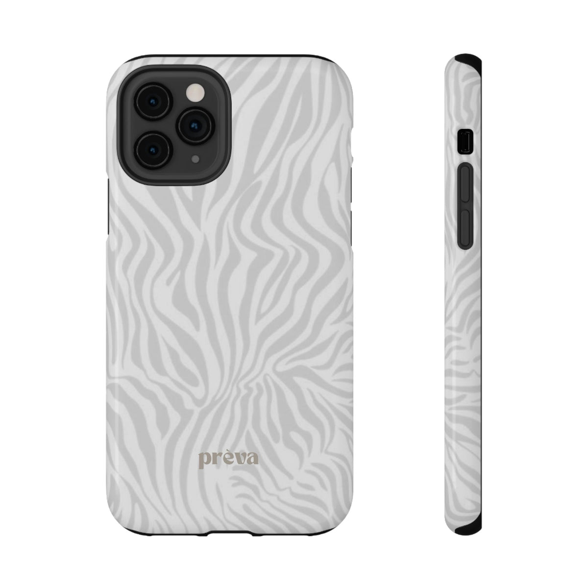 Zebra White Wave Phone Case