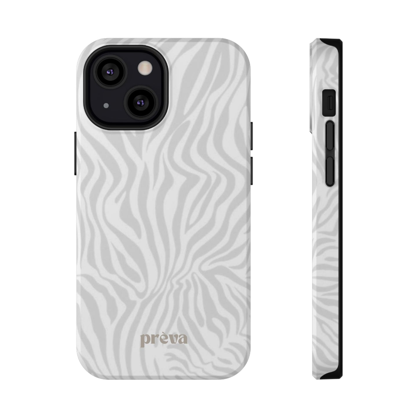 Zebra White Wave Phone Case