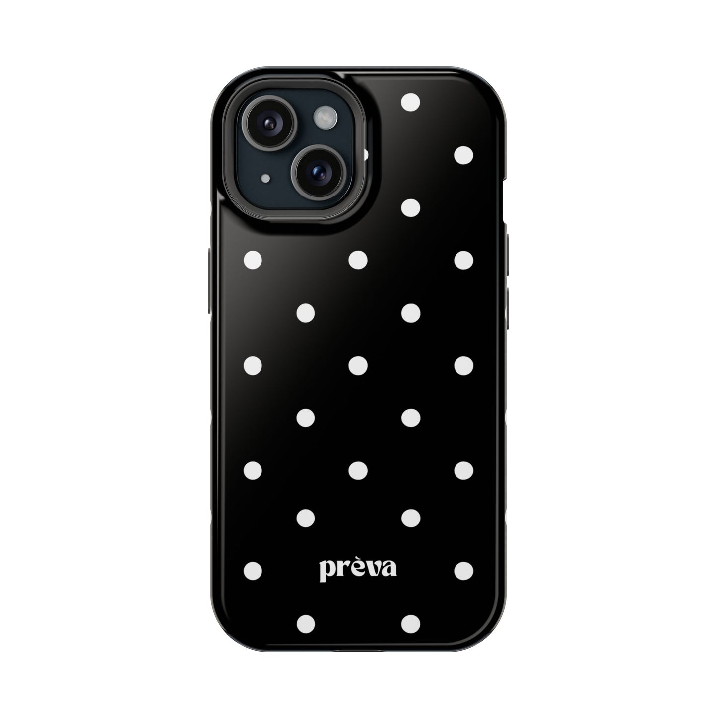 Black with White Polka Dots Phone Case