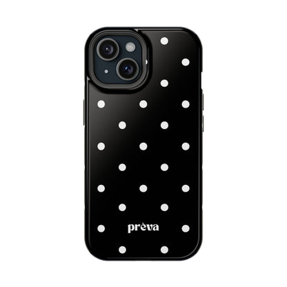 Black with White Polka Dots Phone Case