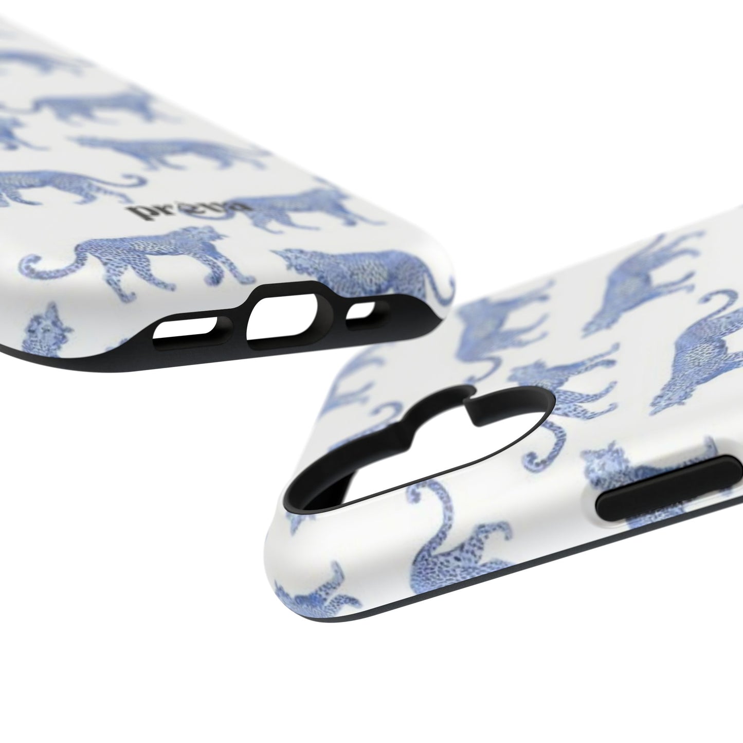 Blue Leopard Pattern Phone Case