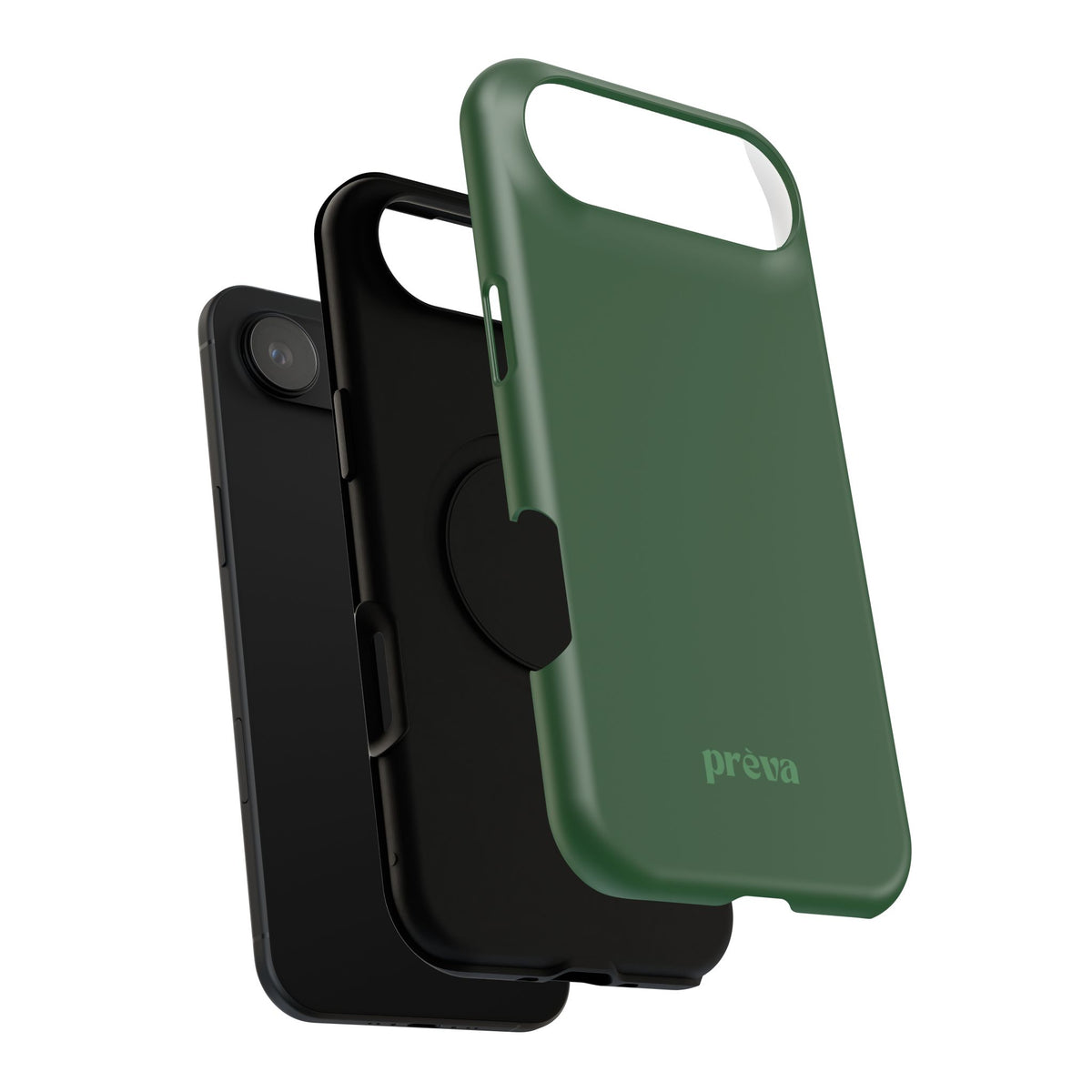 Impact-Resistant Phone Case — Forest Green Slim Armor