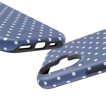 Navy Polka Dot Phone Case
